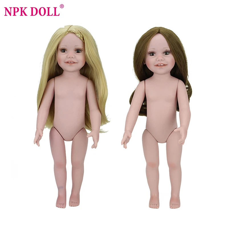 NPKDOLL, силиконовая кукла для новорожденного, 45 см, мягкая, виниловая, голая, ручная работа, кукла, Реалистичная, обнаженная, кукла для детей, подарки на день рождения