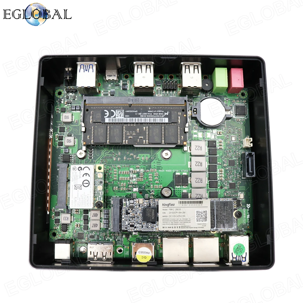 Дешевый мини ПК Intel i7 8550U i5 8250U четырехъядерный 2 * DDR4 Lans M.2 NVMe V310 NUC Win 10 WiFi HDMI тонкий
