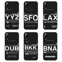 world city travel tickets airport call letters phone case for vivo y91c y17 y51 y67 y55 y7s y81 y19 y97 y93 v17 vivos5