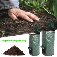 organic waste kitchen garden yard compost bag environmental pvc cloth planter kitchen waste disposal organic compost bag