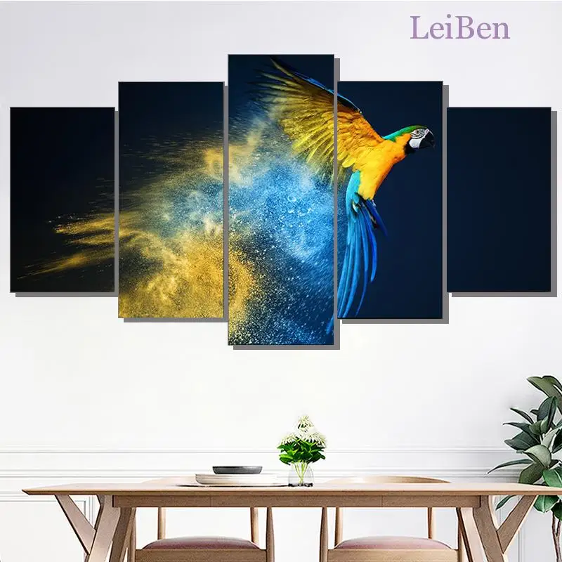 

Картина из пяти частей на холсте, настенный плакат, искусство, животные, Hd, современные модульные картины, домашний декор, гостиная без рамки