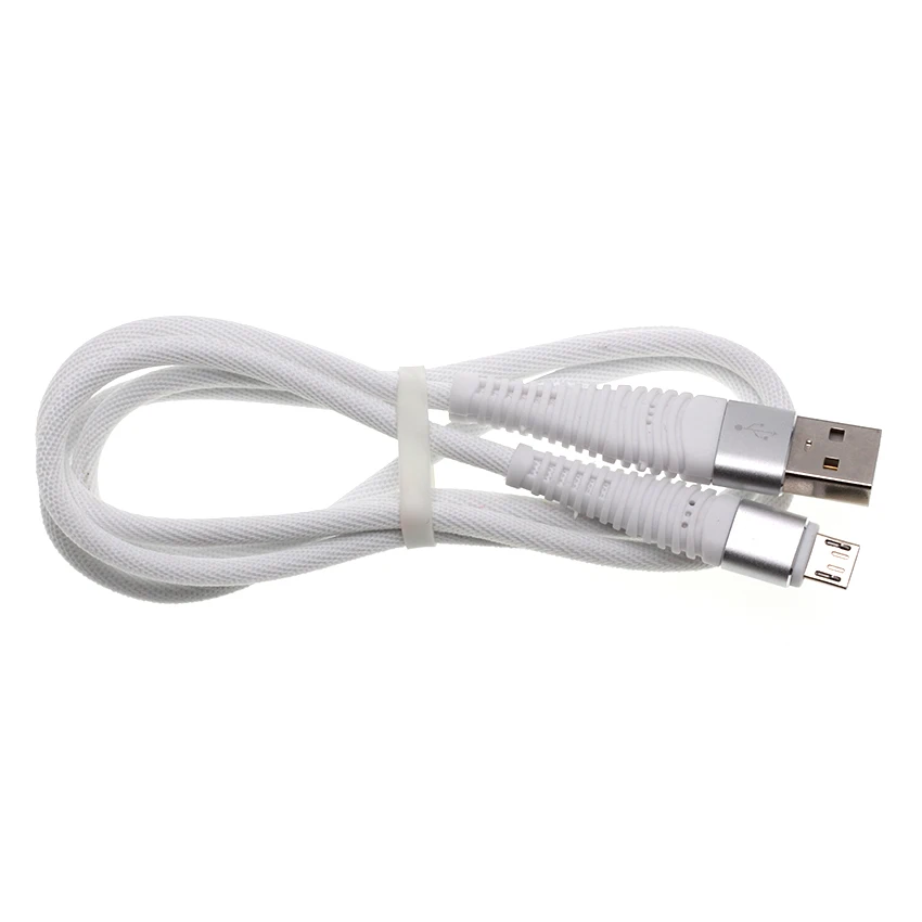 50 шт./лот высокопрочный кабель Micro USB 1 м 2 3 плетеный для синхронизации данных 2A