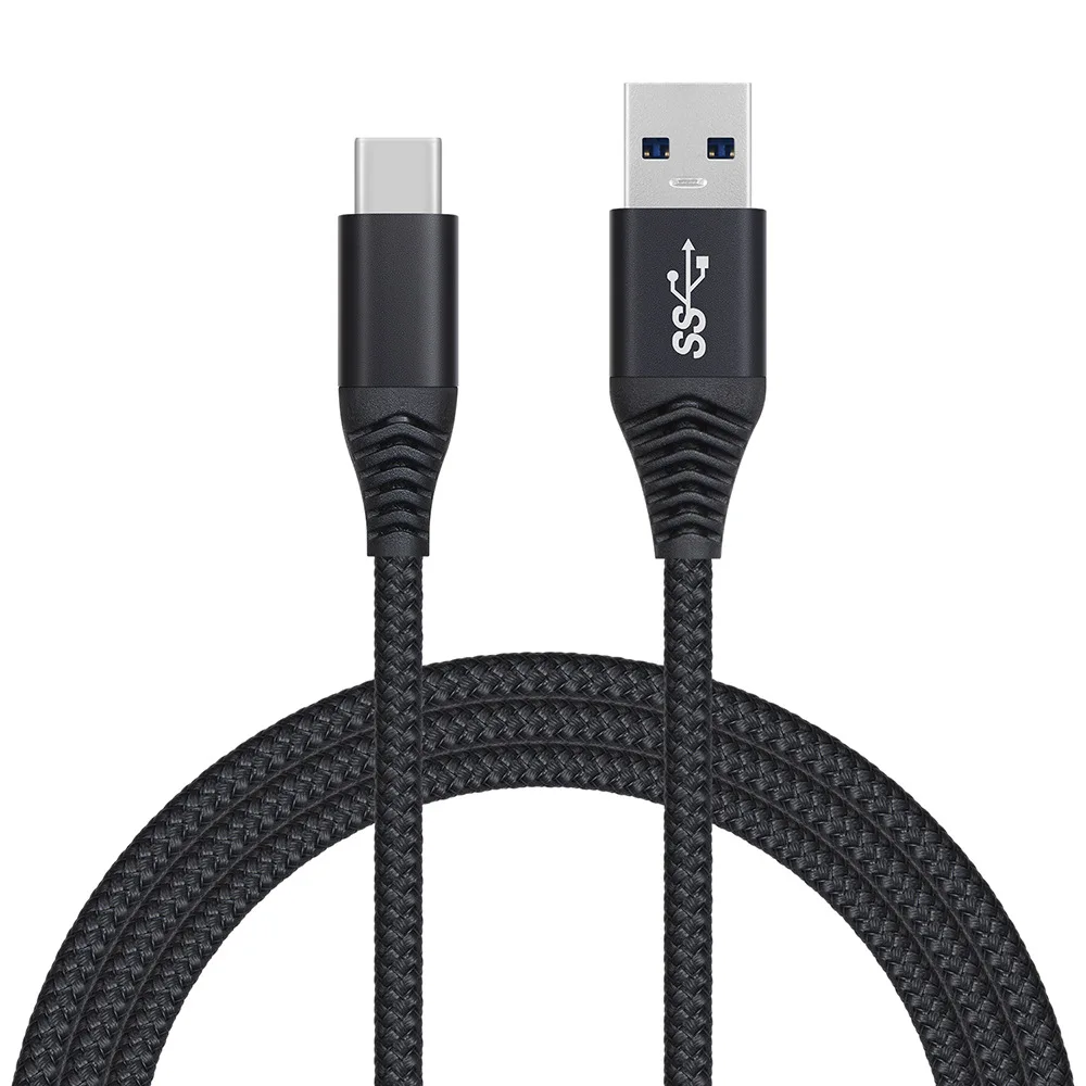 USB 3 0 type C кабель 3A Быстрая зарядка нейлоновый Плетеный A для зарядное устройство