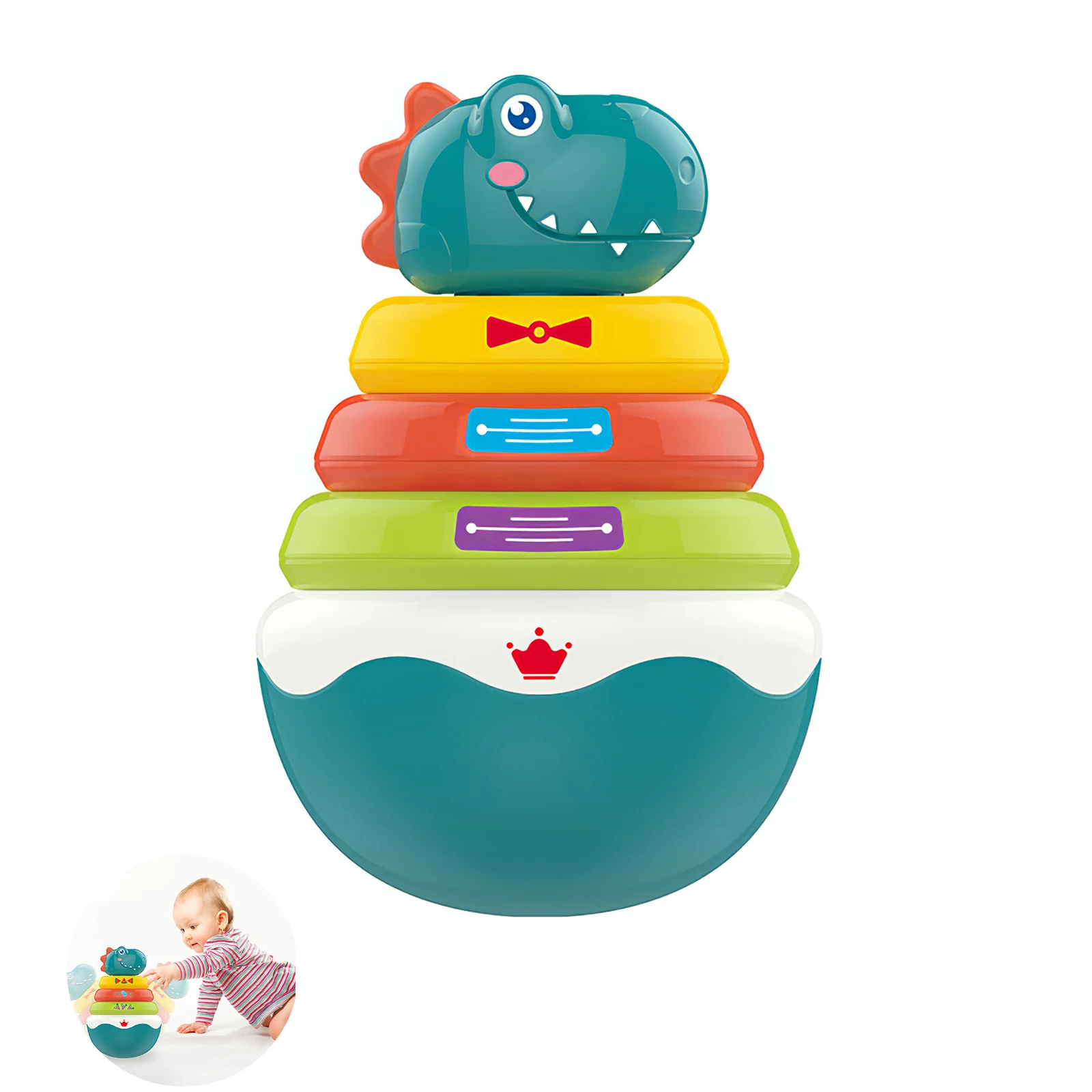 

Baby Rattles Tumbler Doll Baby Toys Sweet Bell Music Roly-Poly Learning Education Toys Gifts Baby Bell Baby Toys
