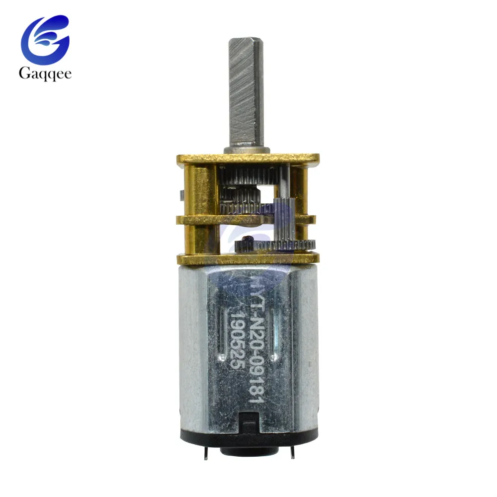 Миниатюрный редукторный электродвигатель постоянного тока 100 об/мин 3 в 6 12 В с