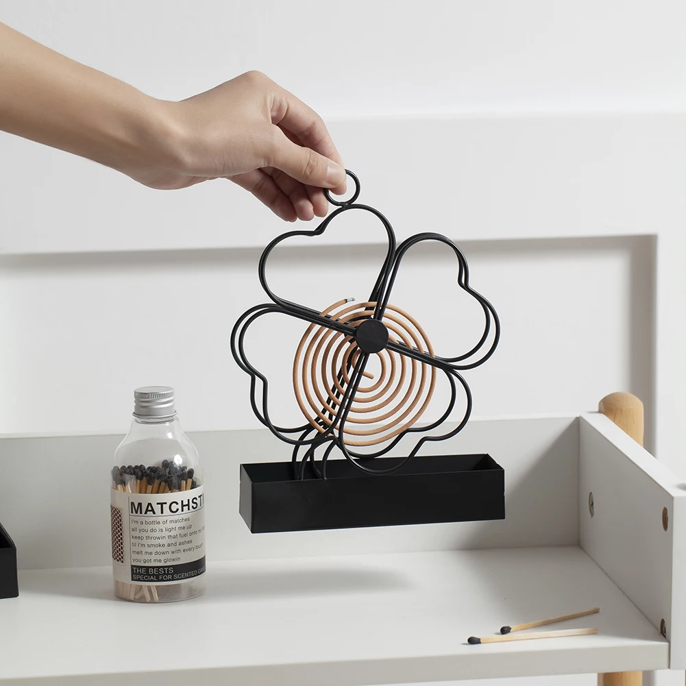 Держатель для противомоскитной спирали в скандинавском стиле железная стойка