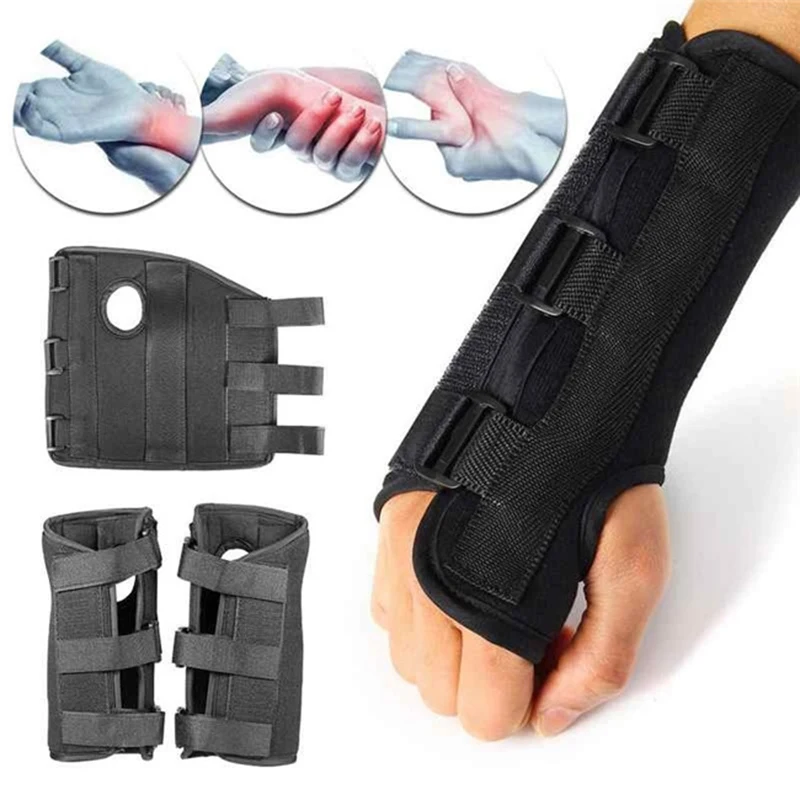 Medical Wrist Brace Support Pads Sprain Forearm Splint for Band Strap Protector Safe Carpal Tunnel | Красота и здоровье
