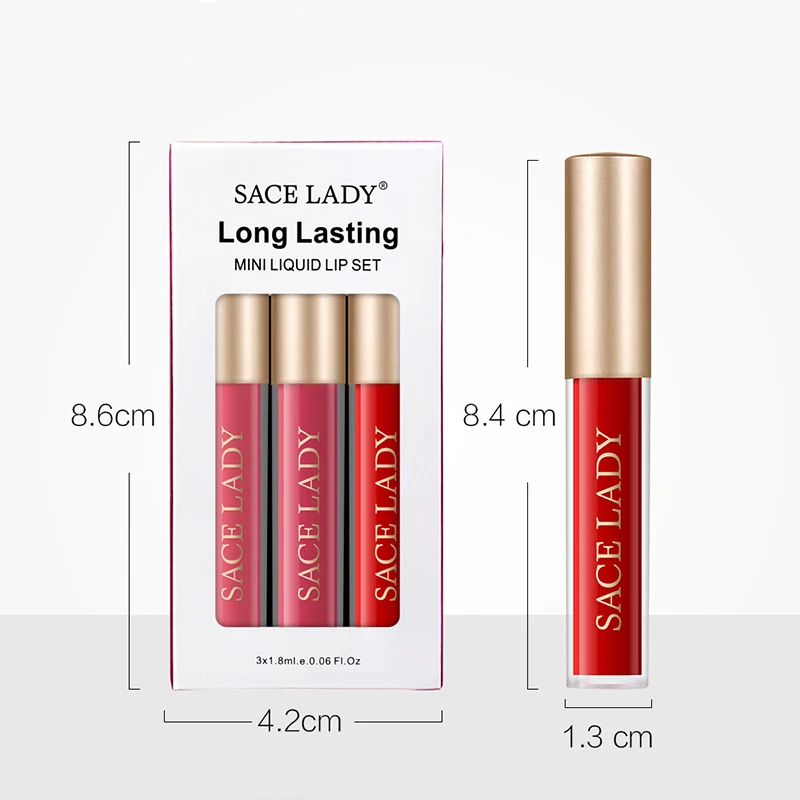 

Cosmetics Lipsticks Set Velvet Matte Lip Gloss Waterproof Lip Makeup Mini Liquid Lip Set