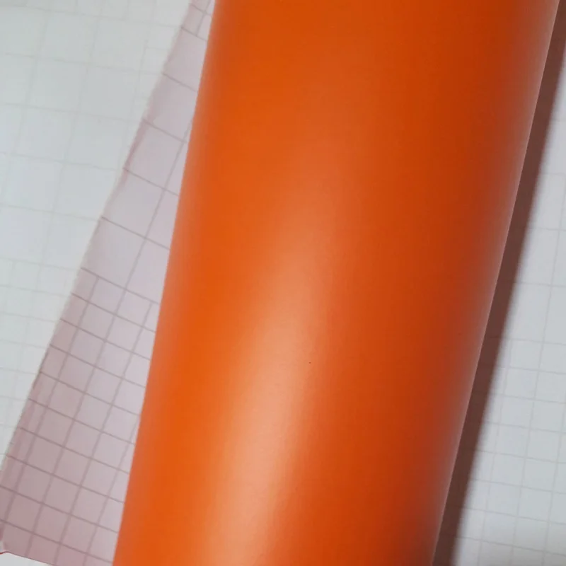 Бесплатная доставка Высококачественная оранжевая матовая виниловая пленка 30