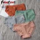 Трусики женские хлопковые, удобное нижнее белье, пикантные трусы с заниженной талией, нижнее белье, большие размеры