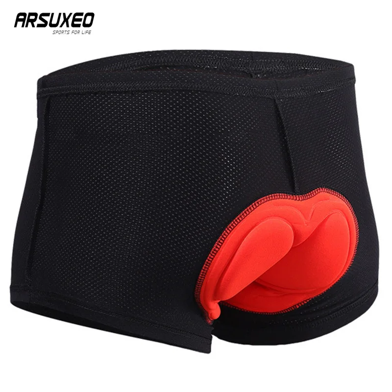 Мужские велосипедные шорты ARSUXEO быстросохнущие спортивные дышащие трусы с