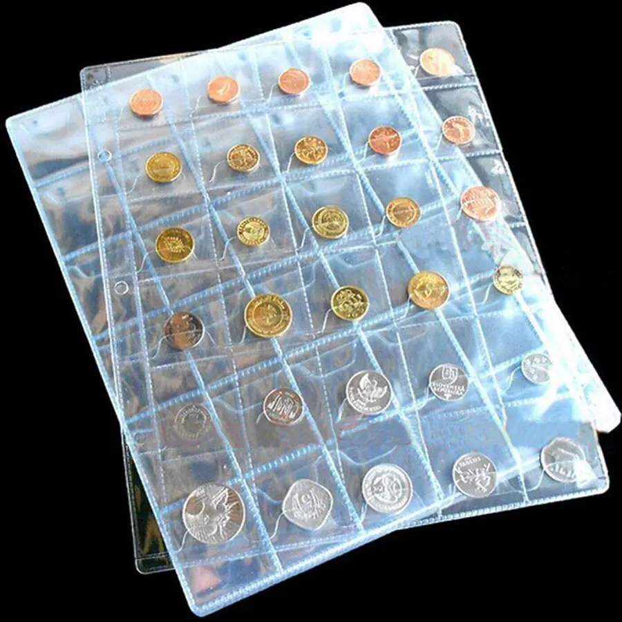 Альбом для монет 10 шт./лот страницы 300 карманов коллекции размером &lt33 мм почтовые