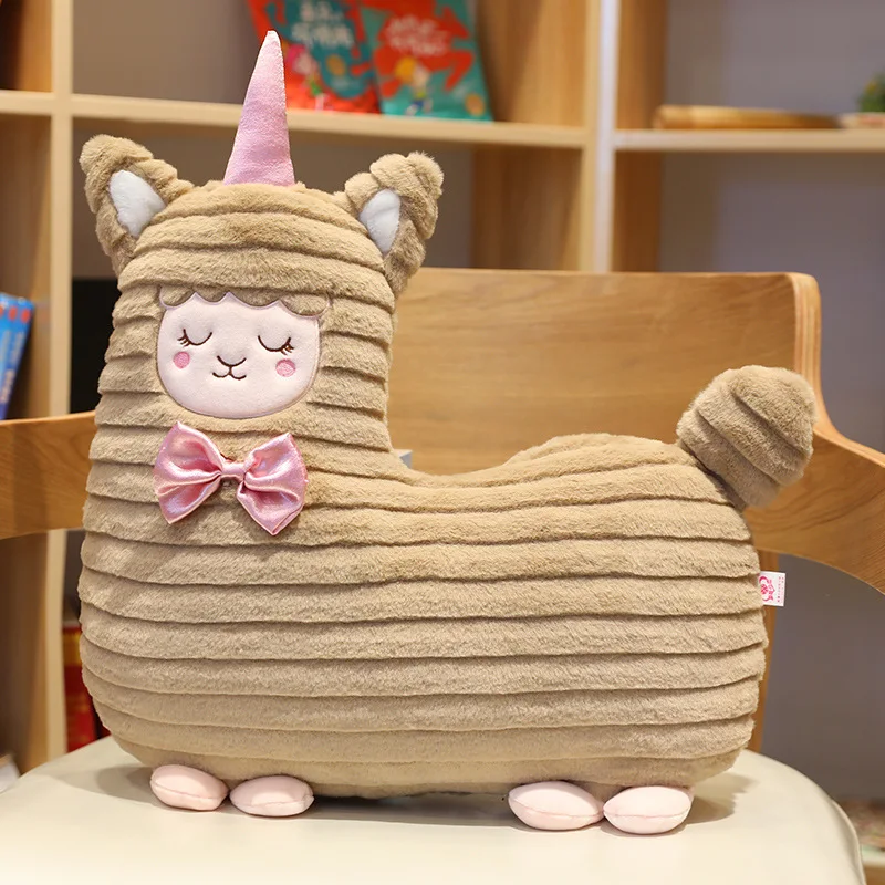 Новый Единорог подушки из альпаки милый розовый выдвижной бархат игрушечная