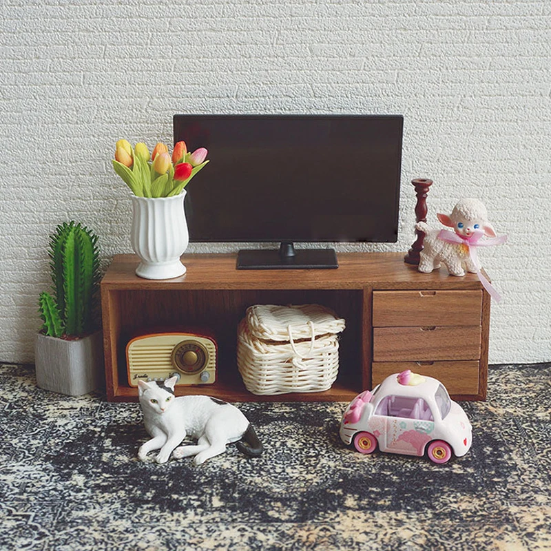 Детская игрушка ручной работы 1/12 1/8 1/6 BJD.SD аксессуары для кукол BJD/SD фото реквизит для куклы черно-белый телевизор 1 шт.