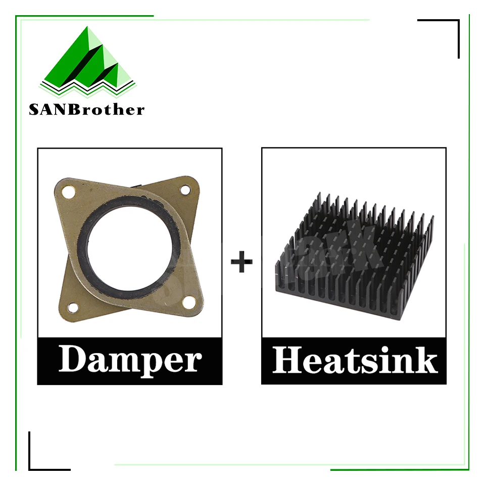 

NEMA 17 42 Stepper Damper Meal & Rubber Stepper Motor Vibration Damper Imported genuine nema 17 shock absorber With Heat Sink