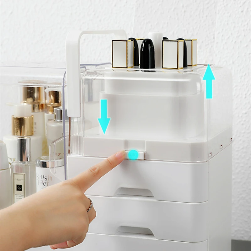 Новый подъемный тип косметический ящик для хранения пыленепроницаемый