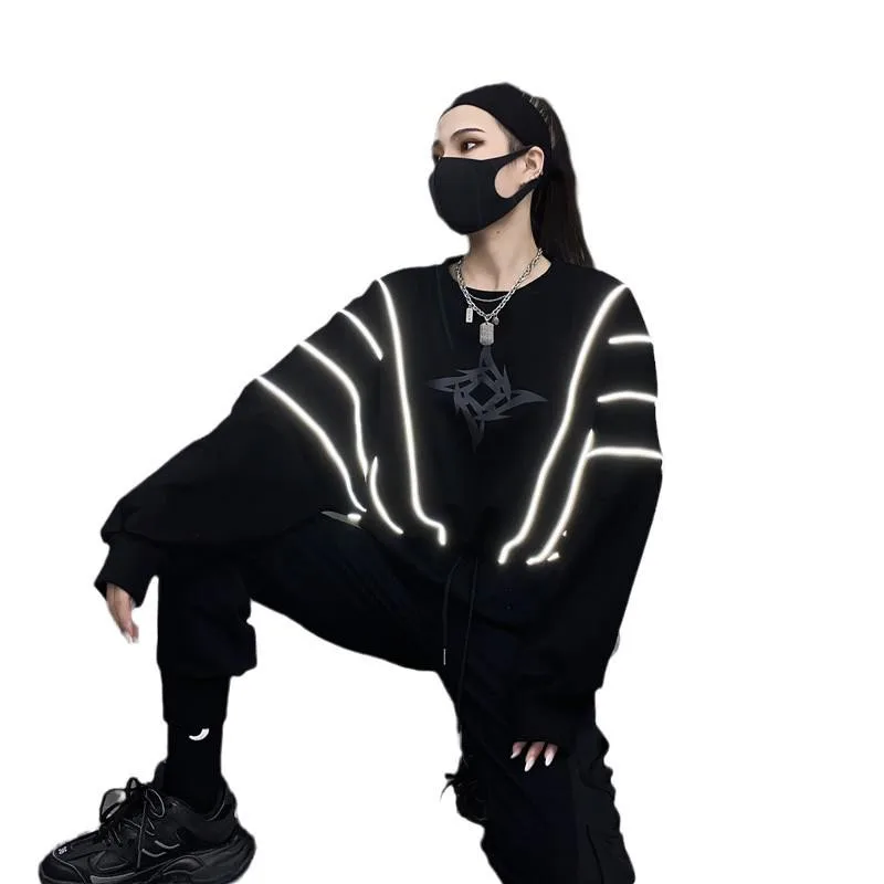 

Женская Повседневная Толстовка в стиле пэчворк, пуловеры с принтом, свитшоты, женские черные свободные короткие толстовки, топы, женская мо...