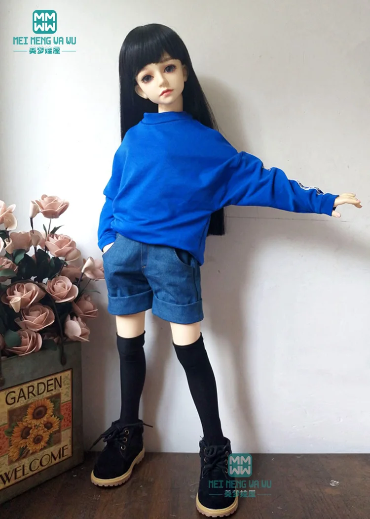 Одежда для кукол размером 58-62 см 1/3 BJD DD SD10 SD13 Dddy кукла с модной надписью jersfey черный