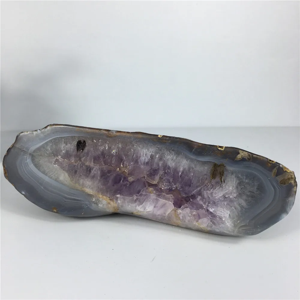 

Natural Druzy Agate Hill Amethyst Voog Quartz Crystal Cluster Healing Stones Specimen Home Crafts Decoration Gift Geode