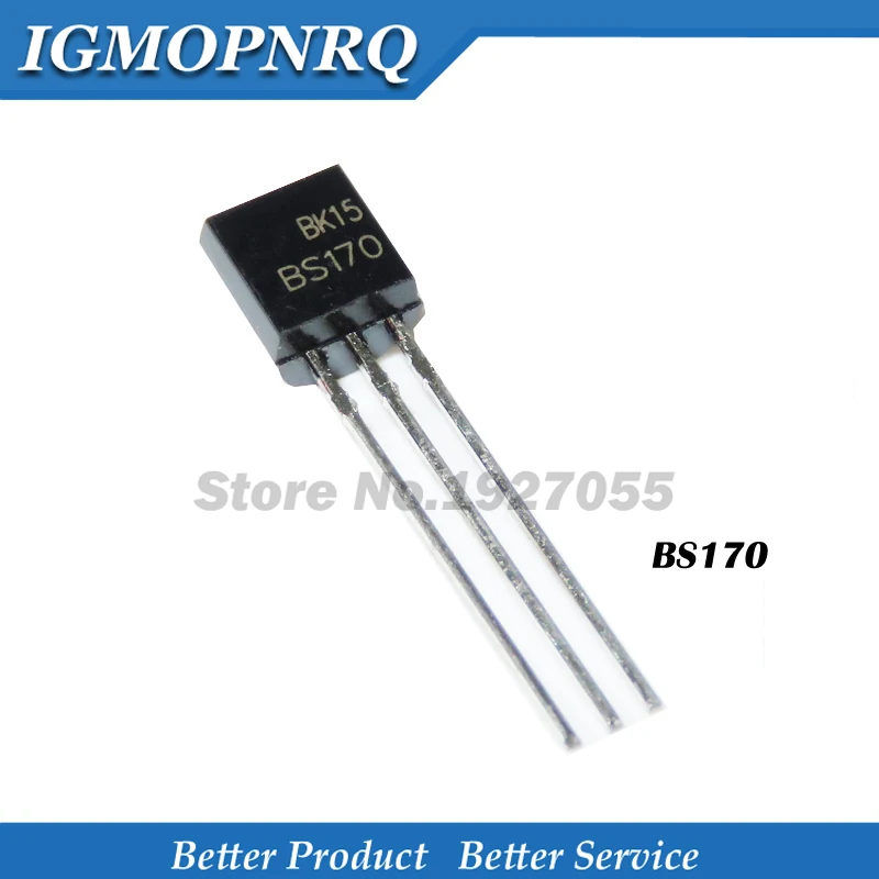 

50 шт./лот BS170 TO-92 S170 TO92 MOSFET N-CH 60V 500MA NEW