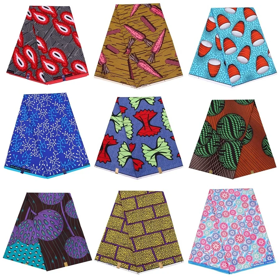 Ткань с вощеным принтом 2020 полиэстер высокое качество Анкара Африканский стиль