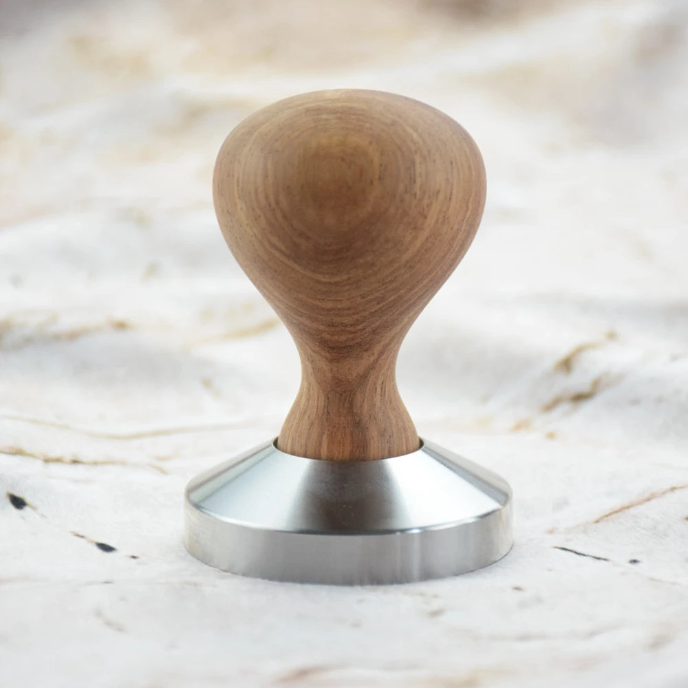 Новинка Темпер для кофе из нержавеющей стали с деревянной ручкой 49/51/53/57/58 мм