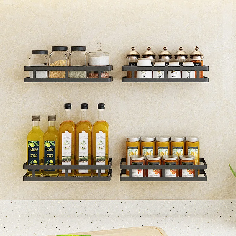 Кухонная полка из нержавеющей стали для хранения органайзер настенная специй