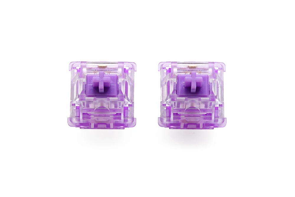 everglide switch crystal purple mx stem with purple mx stem for mechanical keyboard 5pin 45g tactile similar to holy panda free global shipping