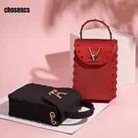 chosencs fashion mini crossbody bag women luxury designer handbag ladies mobile bag wholesale jelly purse rivet bags