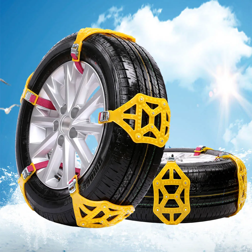 2 шт. зимние автомобильные цепи для снега противоскользящие колеса шин аварийная