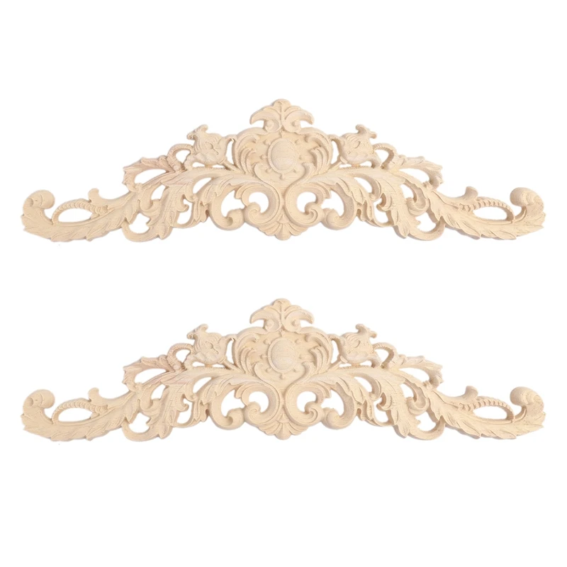 

Искусственная деревянная декоративная длинная резная аппликация, искусственное украшение, домашний декор для двери и кровати, 30X8 см