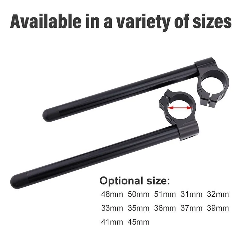 Руль мотоцикла гоночный с ЧПУ регулируемый зажим на руль вилки 31/32/33/35/36/37/39/41/45/48