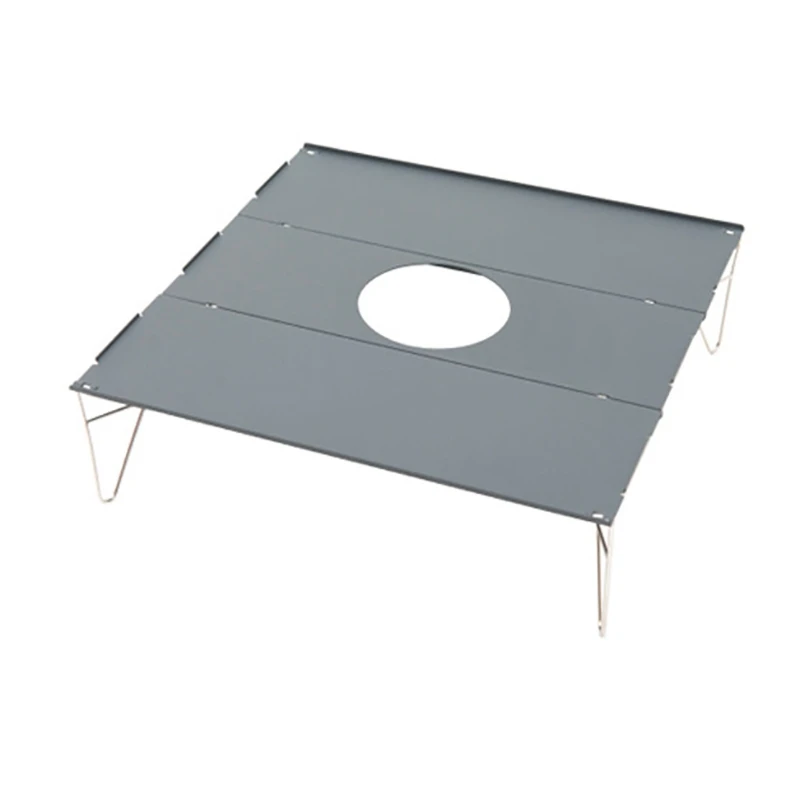 

Folding Camping Table Portable Mini Outdoor Aluminum Lightweight Rectangle Table with Carry Bag for Camping BBQ Fishing