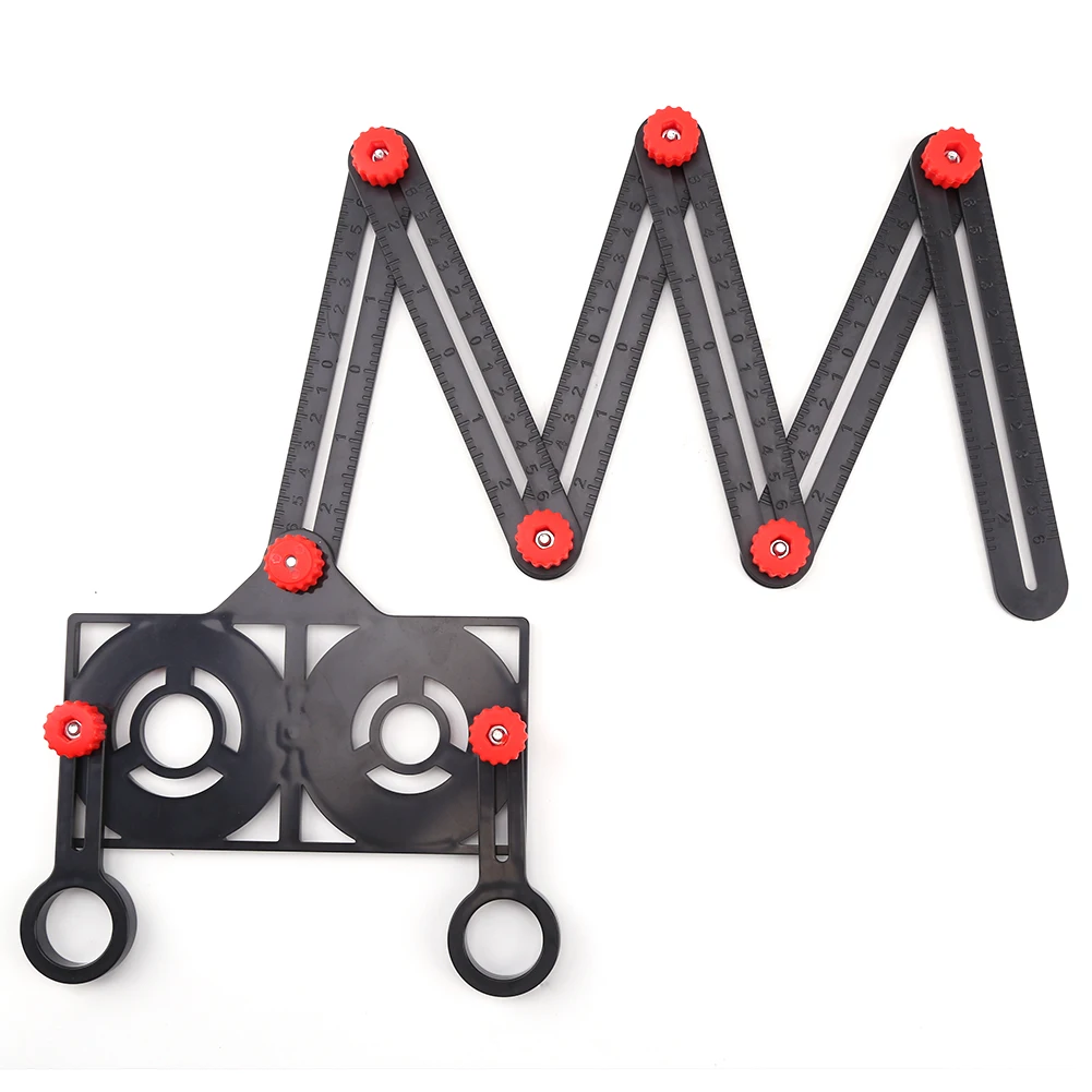 

Multi Angle Measuring Ruler 6-sides Alloy Angle Finder Template Tool 6 Folding Ruler Brick Tile Wood Corner Positioning Tools