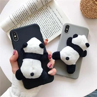 3d toys cartoon panda soft tpu phone case for xiaomi redmi note 8 7 6 k20 pro 6a 6 pro 5 plus note 8t k30 4a 4x 5a back cover