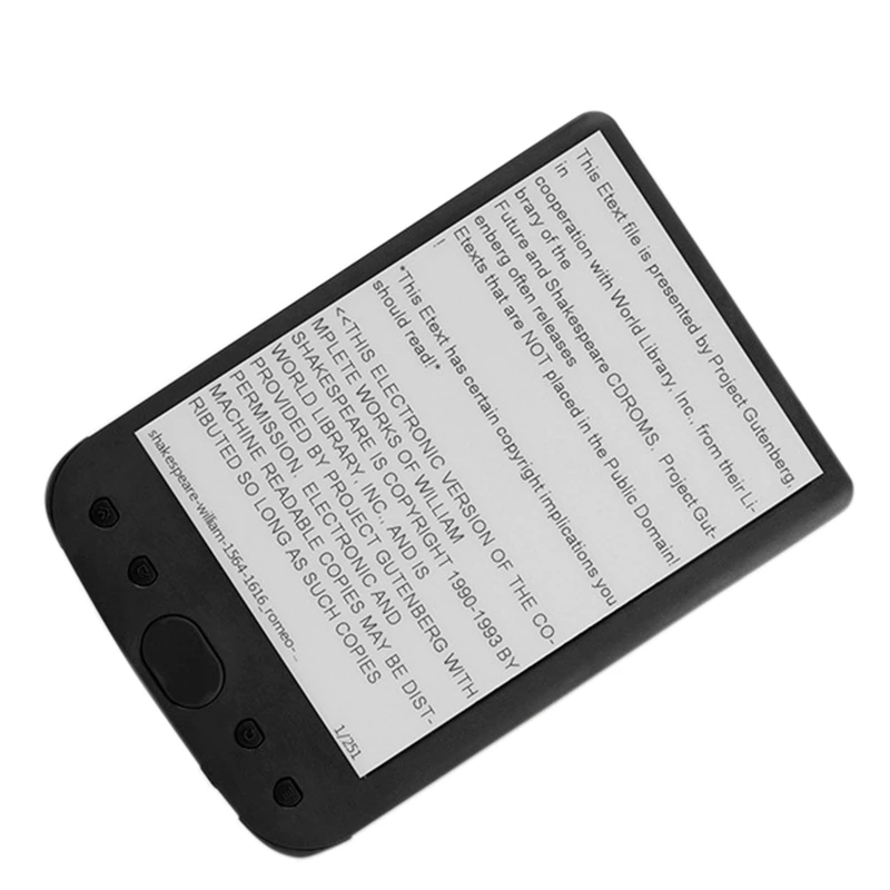 LCD E-Reader 6Inch HD E-Ink Ebook Reader Maximum Digital Electronic Book Built-In Battery 2500Mah--Black 4G | Электроника