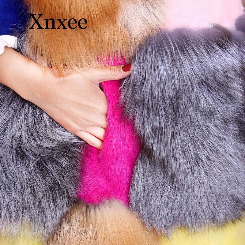 Новинка жилет из меха норки женский искусственного лисьего длинное зимнее