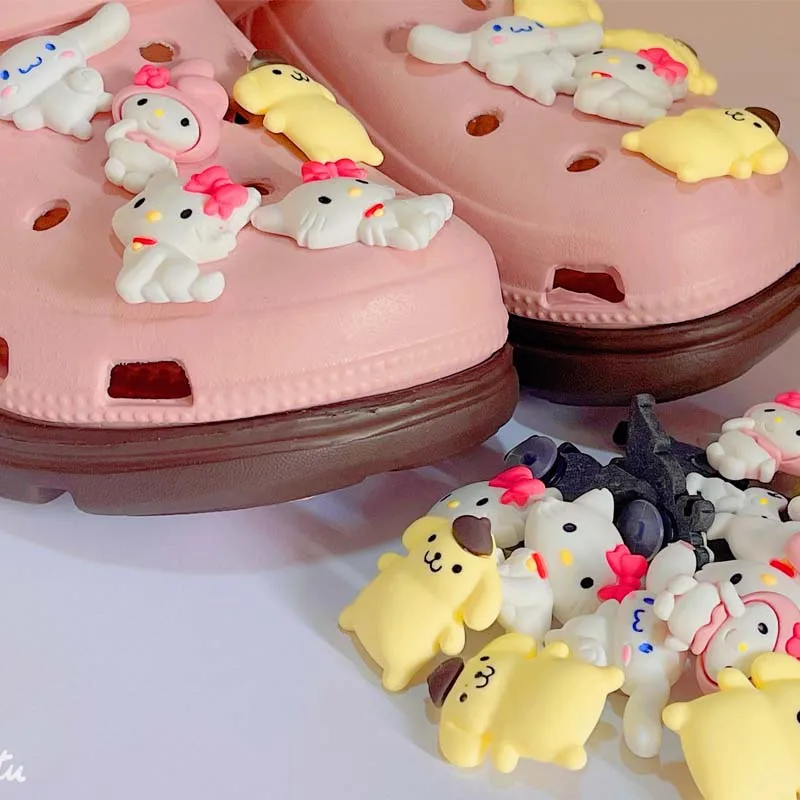 Подвески из ПВХ в виде котенка для женщин подходят украшения сабо аксессуары