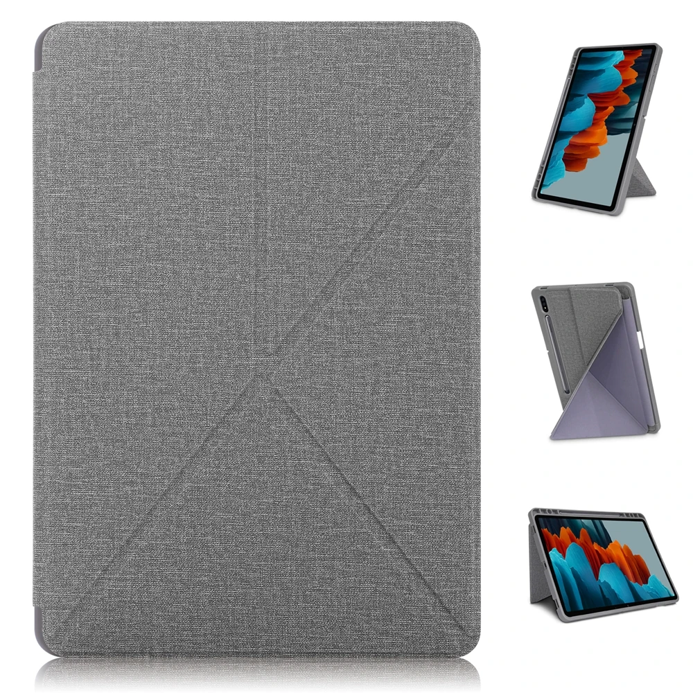 

Тонкий Магнитный кожаный флип-чехол для Samsung Galaxy Tab S7 11 "T870 T875 / S7 Plus 12,4 T970 T975 S7 FE 12,4
