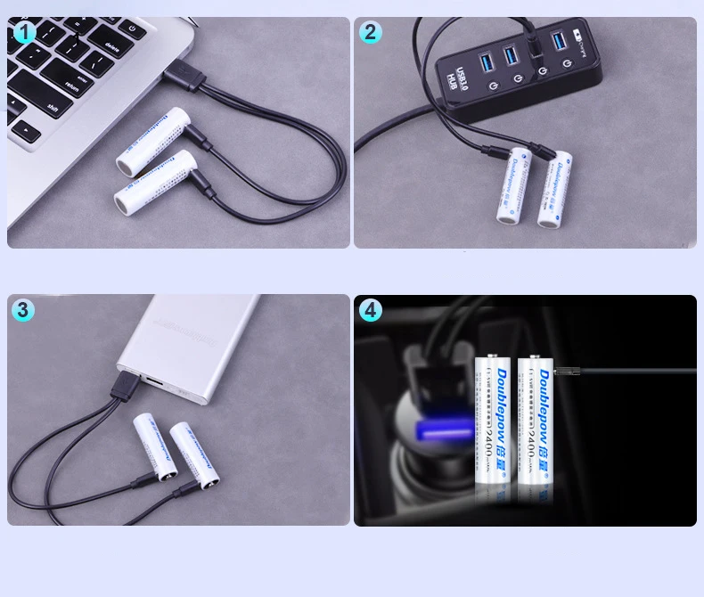 1 шт 1,5 V 1000mWh AAA 2400mWh AA Аккумуляторная батарея usb зарядка литий-ионная аккумуляторная батарея для камеры игрушка-фонарик батарея