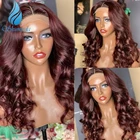 Парики Shumeida 13*4 на сетке спереди, бразильские человеческие волосы без повреждений, отбеленные узлы, предварительно выщипанные, волнистые, на Клее, Детские волосы