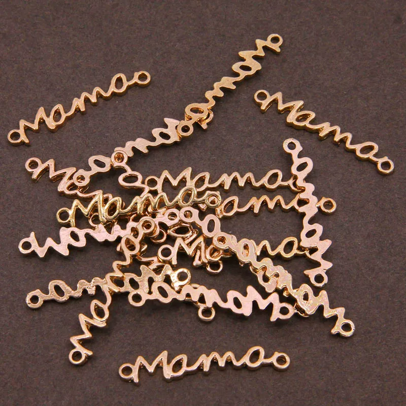 6 шт. аксессуары для ювелирных изделий сделай сам цветные буквы любовь мама