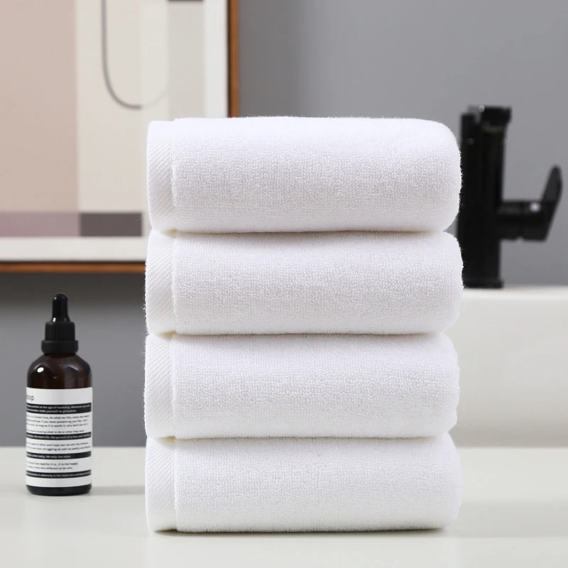

Soft Face Towe Breathable Hotel Towels Super Absorbent Travel Washcloth Comfortable Bath Towel Durable White Cotton Towels
