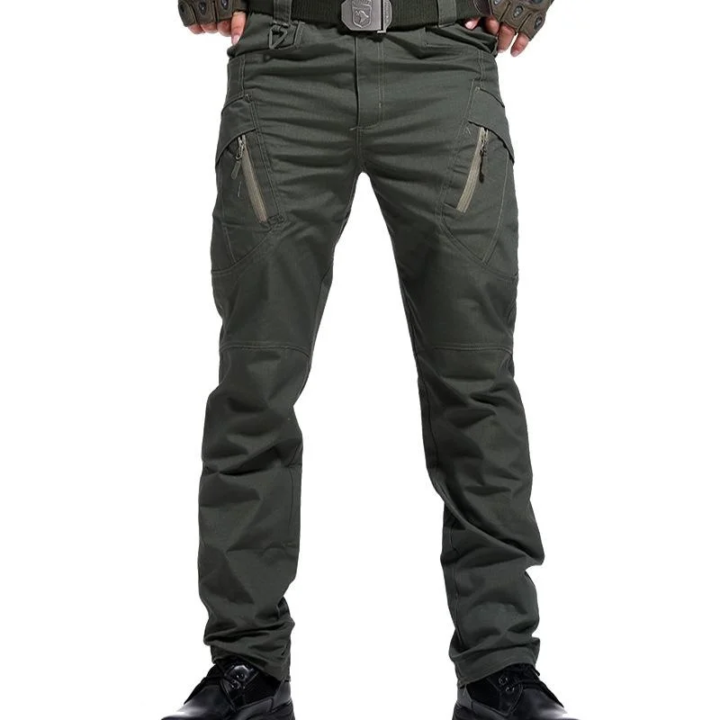 

Men's Tactical Pants Multi Pocket Elastic Military Trousers Male Casual Autumn Spring Cargo Pants For Men Slim Fit 5XL