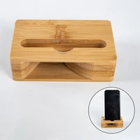 mobile phone loudspeaker holder bamboo sound amplifier speaker for samsung sony 3 6inch wooden holders wood desktop stand