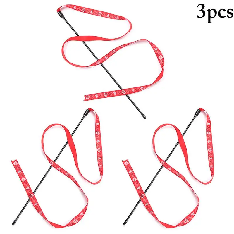 

Kapmore 3 шт./компл. кошка строка палочки игрушки гнущийся Кот Интерактивная палочка кошка строка игрушка на Рождество товары для животных Кошк...