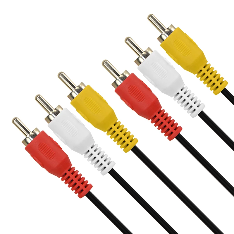 Cabletime 3 RCA AV кабель штекер-штекер аудио видео для DVD VCD ТВ телеприставки усилитель