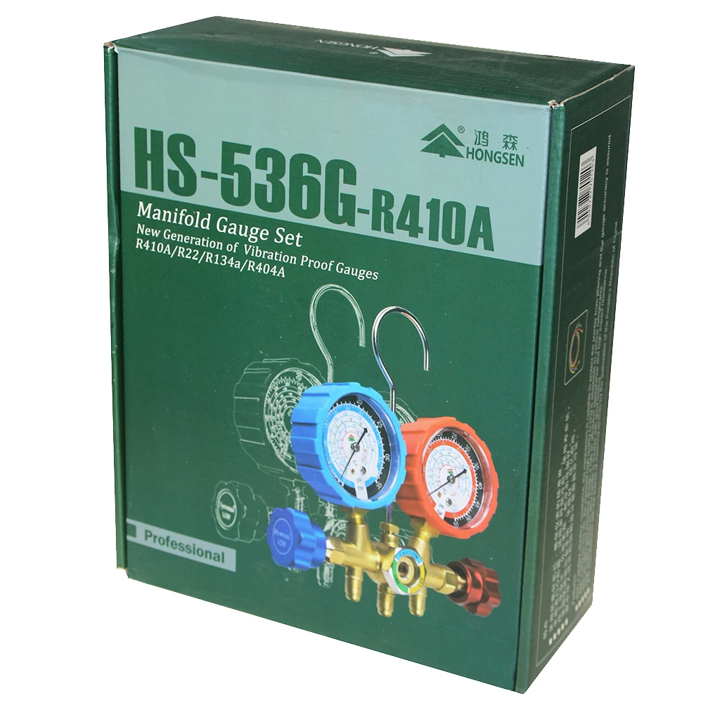 Алюминий тела манометр одиночный датчик HS 536G R410A 1 Way для бытовых