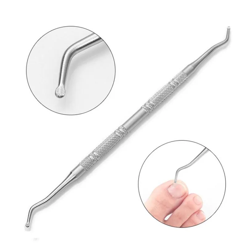 

Toe Nail File Foot Nail Care Hook Ingrown Double Ended Ingrown Toe Correction Lifter File Manicure Pedicure Toenails Clean Tool