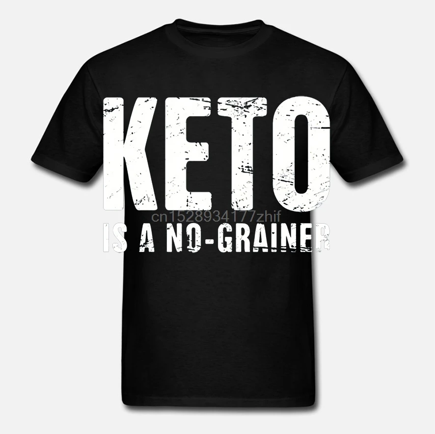 Keto Is A No Grainer футболка Классическая с надписью Футболка круглым воротником для